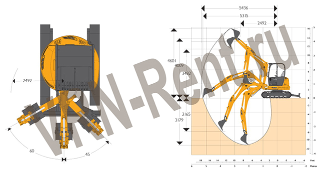 ������ ����-����������� JCB 8035 ZTS � ��������